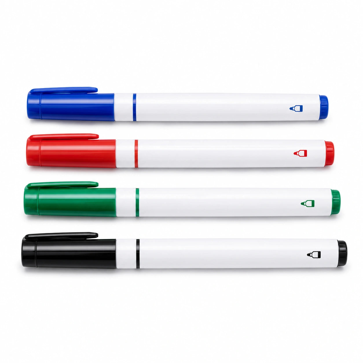 Whiteboard-Markersatz in Blau, Rot, Grün, Schwarz