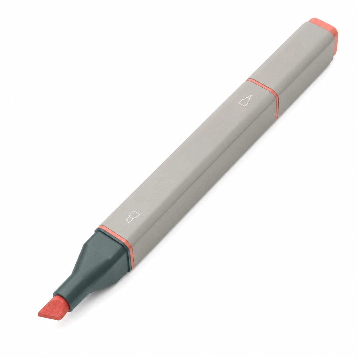 Grauer und Rosa Textmarker mit Breiter Spitze