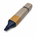 Breiter Textmarker Beige/Dunkelblau