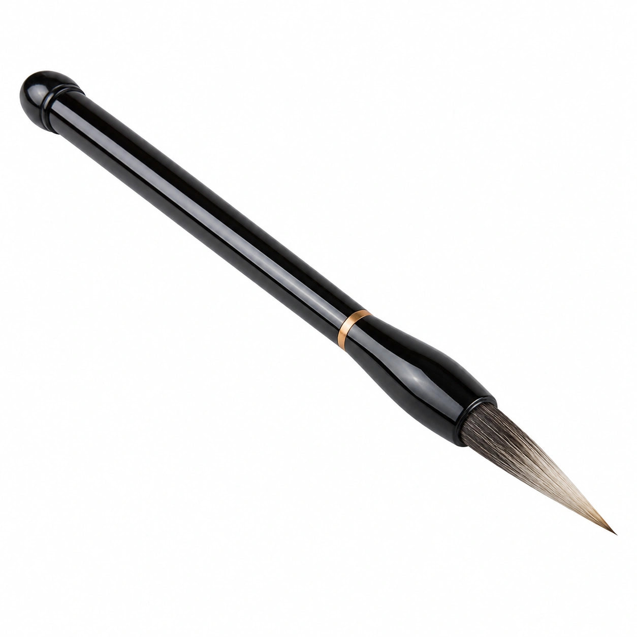 Traditioneller Kalligraphiepinsel Schwarz, 8 cm Borsten