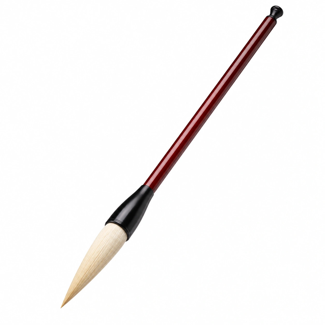 Traditioneller Kalligrafie-Pinsel aus Holz, Rot