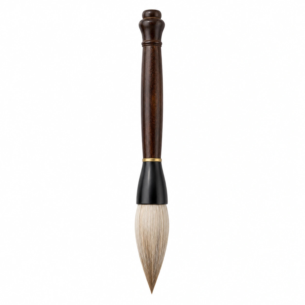 Traditioneller chinesischer Kalligrafie-Pinsel mit Holzgriff und Naturhaar, 10 cm