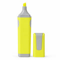 Gelber ergonomischer Textmarker mit Keilspitze