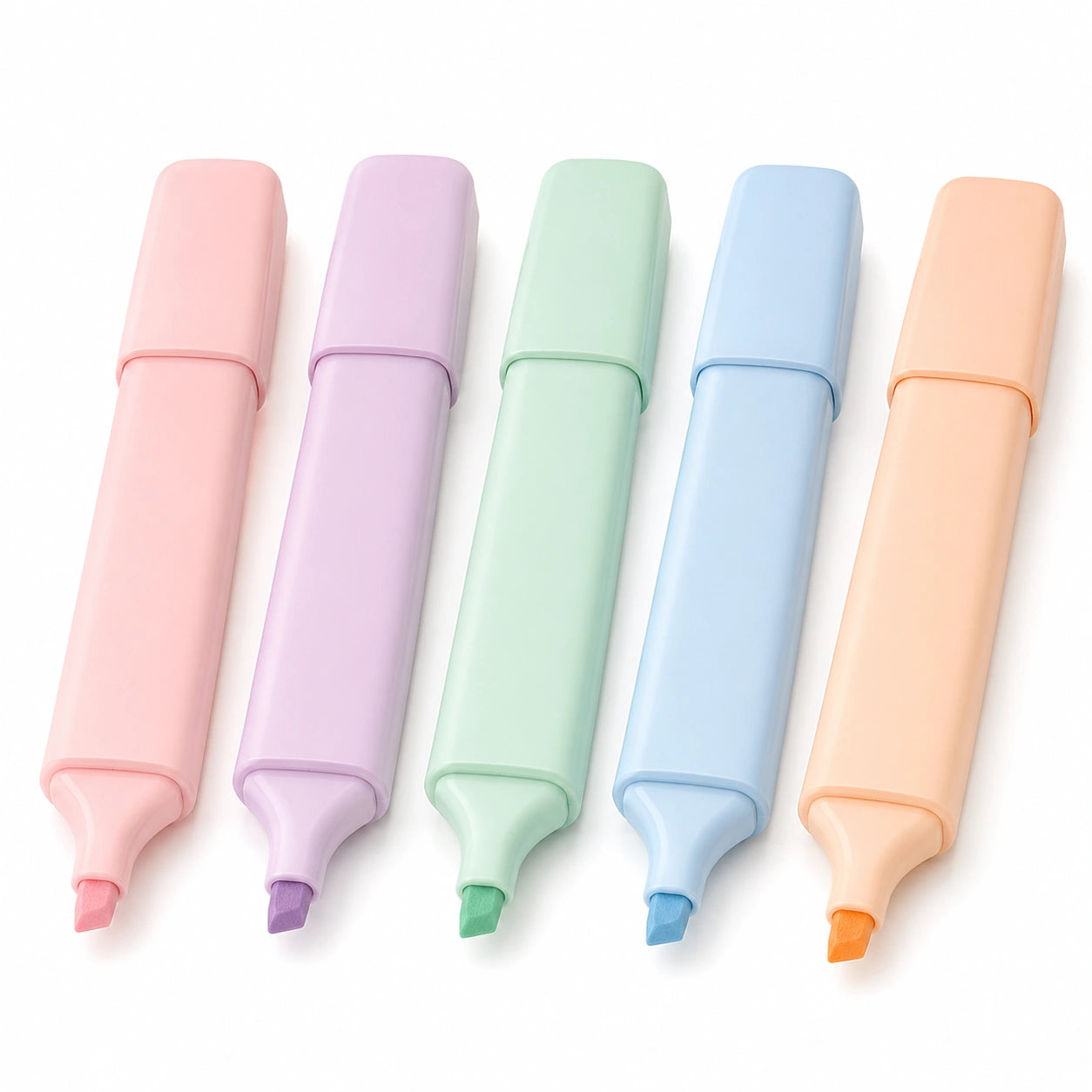 Textmarker Set mit 5 Pastellfarben
