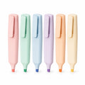 Set aus 6 Pastell-Textmarkern mit Keilspitze