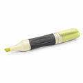 Ergonomischer Textmarker in Limettengrün/Schwarz mit Keilspitze