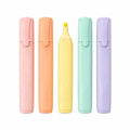 5er Set Pastellfarbene Textmarker mit Keilspitze