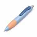 Ergonomischer Kugelschreiber Hellblau/Beige mit Weicher Grifffläche