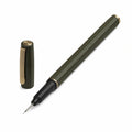 Feinliner Stift Olivgrün mit goldenen Akzenten